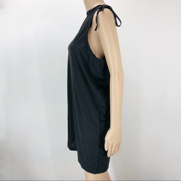 New Zara Trafaluc one shoulder black small dress - Picture 5 of 8